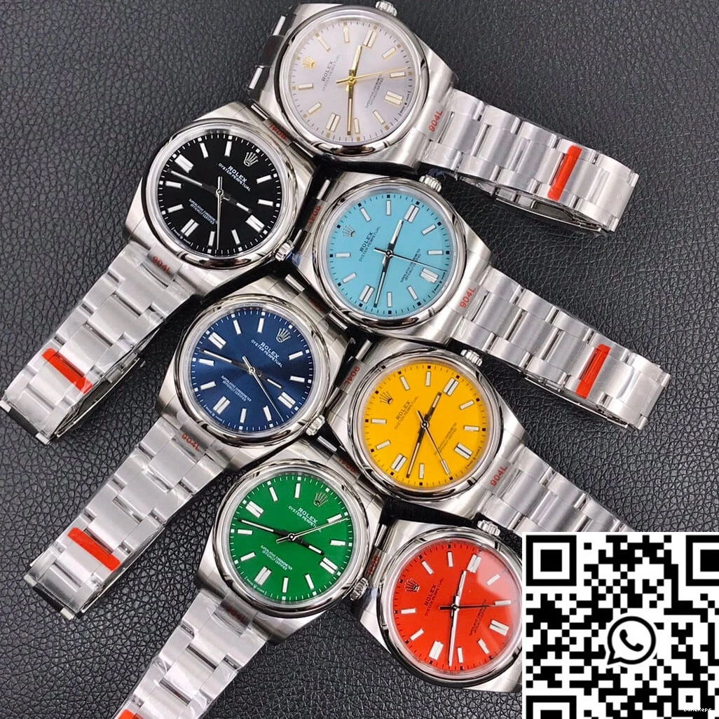 Dial M124300-0002 Rolex Black Perpetual 41MM EW Oyster Factory 0801